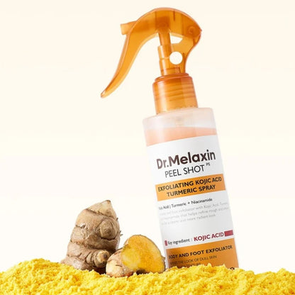 Spray exfoliante Peel Shot con ácido kójico y cúrcuma, DR MELAXIN 200 ML